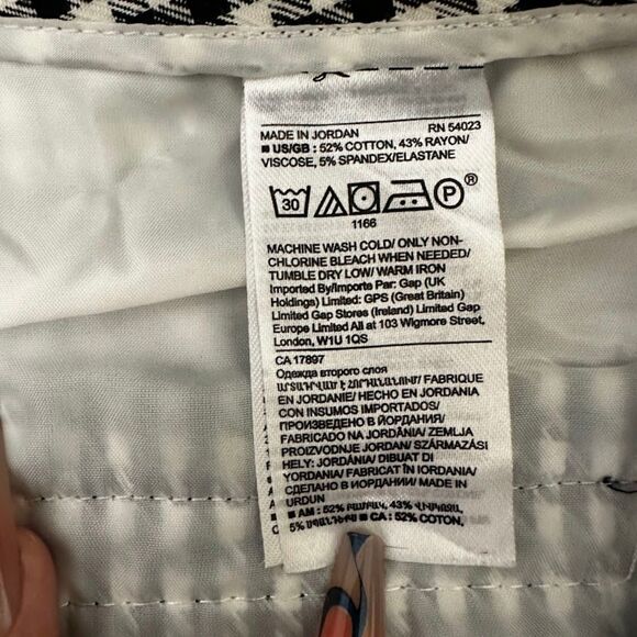 Banana Republic Sloane Houndstooth Slim Pant with Leather Trim size 2 - Picture 11 of 11